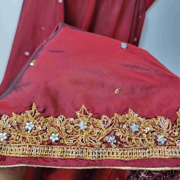 Womens Maxi Skirt And Top Set Short Sleeves Traditional Style Size Small & XL - Picture 13 of 14